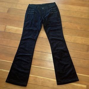 Punk Rave Velvet Paisley Flared Pants Sz XS NWT